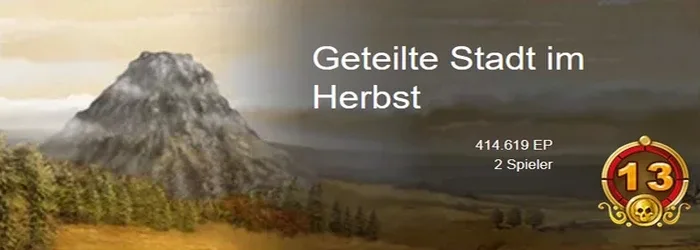 geteillte Stadt im Herbst