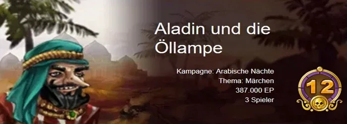 Aladin und die Öllampe „Lampe“